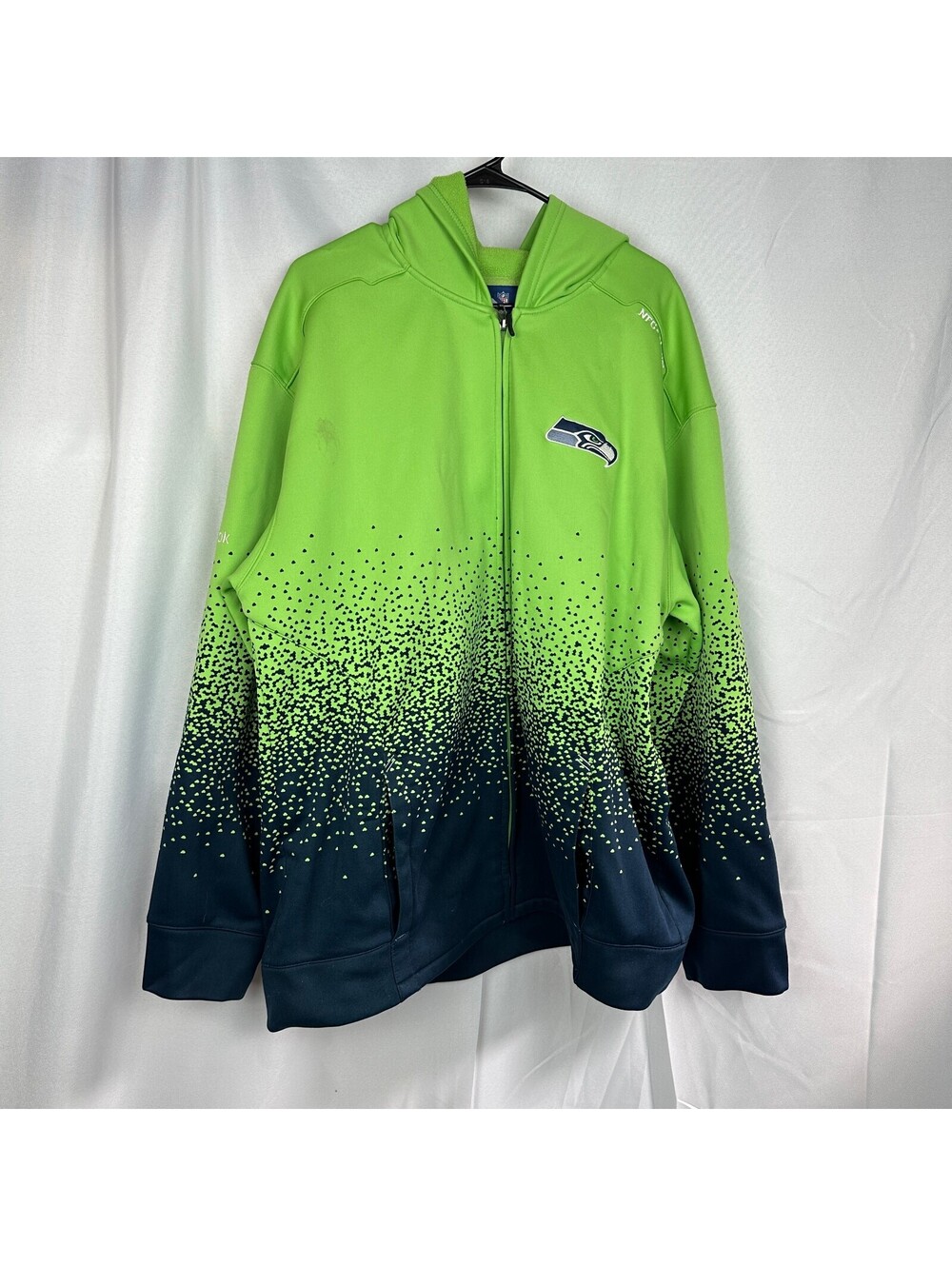 Reebok NFL Seattle Seahawks Men's 2XL Hoodie Green Navy